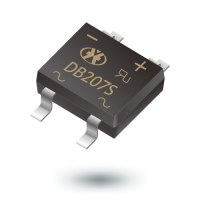 DB207S, the surface mount bridge rectifiers diode packed by DBS case