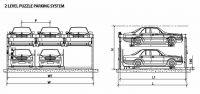 TWO LEVEL PUZZLE CAR PARKING SYSTEM PSH-2