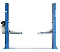 TWO POST FLOOR PLATE CAR LIFT IN HOME GARAGE QDSH-SZ450