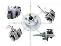 Trailer hydraulic/mechanical disc brakes, brake calipers and disc rotors