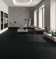Super black polished floor tile