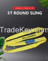 polyester endless round sling  3T  EN1492-2  CE, GS CERTIFICATE