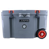 New design 50QT outdoor wheeled trolley cooler ice chest cooler for camping