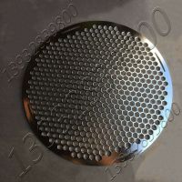 Round Perforated Metal Plate Square Hole Stainless Steel BBQ Grill