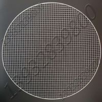 Round galvanized iron wire square hole crimped wire mesh welded disposable bbq grill