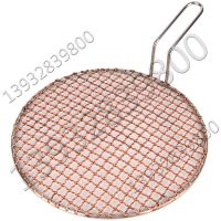 Copper wire square hole crimped wire mesh welded round bbq grills