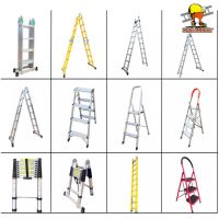 Electricians Platform 7 Tread Fiberglass Fiber Glass Step Ladder