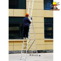 aluminum folding stairs telescopic double side step ladder