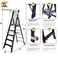 3 step lightweight aluminium collapsible ladder