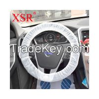 Plastic disposable waterproof car steering wheel cover