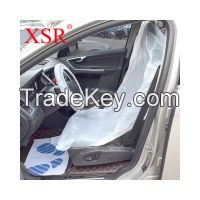 Disposable plastic car seat cover set 5 in 1