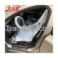 Factory disposable plastic car seat cover set 3 in 1
