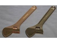 Non-Sparking Tools Wrench Adjustable 10" Copper Beryllium ATEX FM Certificate