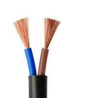 300/500V copper 2 Core 1.5 sq mm2 PVC insulation RVV electrical flexible power cable