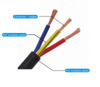 3 core Flexible Cables H05VV-F 3G 1.5 mm2, 3c 1.5 mm Black, white Plastic PVC Cables electrical wires