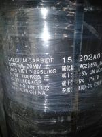 calcium carbide 295L/KG with 100kg/drum