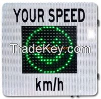 Radar speed sign