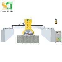 Stone block cutting machine for stone cutting- bridge multiblade block cutter