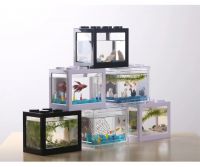 Selling 2020 Hot sale aquarium fish tank with USB LED lighting for christmas gift