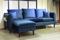Sectional Velvet Sofa With Chaise
