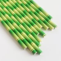 Hot Sale Biodegradable Organic Jumbo Bamboo Straw Jumbo Boba Tea Customized Color Eco Paper Straw