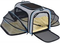 Expandable Foldable Soft-Sided Outdoor Dog Carrier Bag