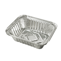 Disposable rectangle aluminum foil pan foil container with lid