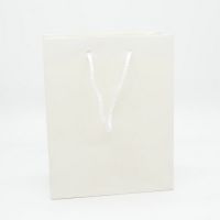 Wholesale Shopping Packaging Gift White Paper Bags With Handle