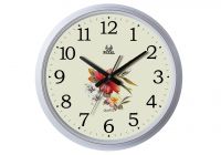 Factory Supply Silent Flower Wall Clock No Ticking 45cm Excellent Accurate Sweep Movement Glass Cover, Decorative for Kitchen, Living Room, Bathroom, Bedroom, Office