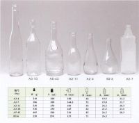 clear glass bottles