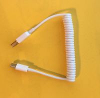 Extensible Spring USB type-c data cable for cell phone and drone remote controller and computers
