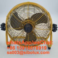Sibolux 12inch VENTILADOR DE SUELO rechargeable outdoor floor fan with adapt and battery