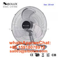 20 inch metal high velocity floor fan with 3 speeds