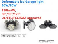 hot selling ul etl fcc led garage light 60w 80w 10400lm for car park site
