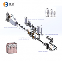 8000BPH Drinking Water Bottled Water Automatic Production /Processing Line