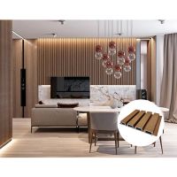 Insulated Wood Plastic Composite WPC Wall Panel For Interior