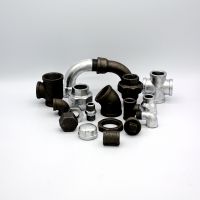 Male and female black malleable iron casting  reducing pipe fittings in stock