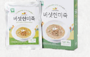 Organic mushroom brown rice porridge