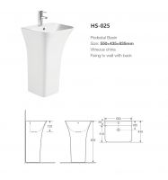 HS-025 luxury pedestal basin stylish design