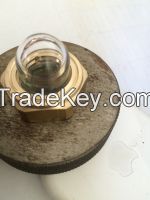 BSP Male Thread Dome Brass Oil Sight Glass