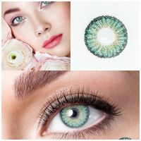 Flower Green Contact Lenses