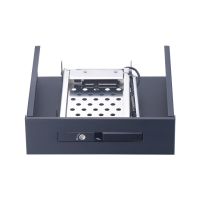 2.5in Aluminum Lock Tray-less SATA SSD HDD Enclosure for 5.25in Optical Drive Bay