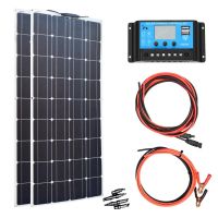 200W DIY Semi Flexible High Efficiency Mono crystalline Solar Energy Solar Panel System Home Kits for RV