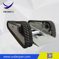 Custom Crawler frie fighting robot undercarriage chassis with rubber track from China YIKANG
