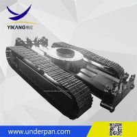 2 ton crawler mobile crusher robot chassis steel track undercarriage from China