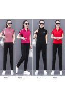 Monisa Lady Summer Sports Leisure Colorful Suit With Collar