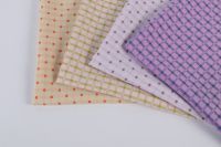 Polyester CEY Plaid Dyed Elastic Fabric for women children Garment Clothing Dresses Apparels suit skirt