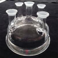 Quartz Glass bottle five neck quartz laboratory reactor chemistry instrument