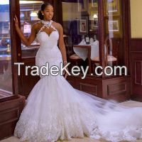 Luxury Appliques Mermaid Wedding Dresses for Women 2022