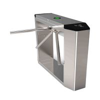 Security half-height tripod gate turnstile provides efficient crowd control solutions for secured applications